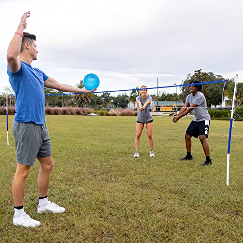 Franklin Sports Volleyball + Badminton Sets - Beach + Backyard Game Set - Volleyball, Pump, Badminton Rackets, Birdies, Net + Poles Included