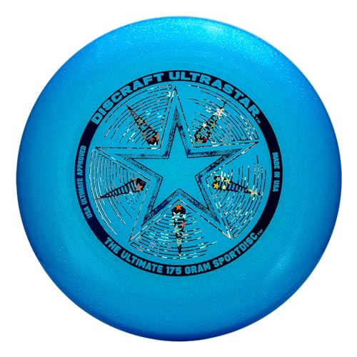 Discraft Ultrastar Ultimate Discs 1 & 2 Packs, Standard Size, for Competitive & Casual Play - color: Blue Sparkle