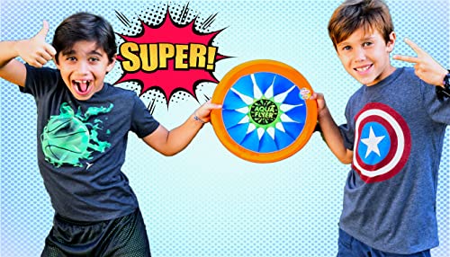 JA-RU Soft & Safe Frisbee Throwing Disc Splash Fun Aqua Flyer 12" (1 Disc Assorted) Flying Discs for Kids & Adult Girl & Boy Toys. Fidget Party Favors Outdoor Family Game Easy & Professional. 1031-1