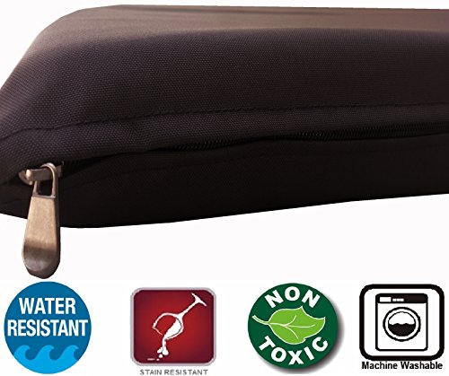 Dogbed4less Memory Foam Dog Bed for Small to Medium Large Pet with Waterproof Internal Cover, Oxford After Dark 34X27X3 Inches - color: Oxford After Dark, size: 1 Pack Medium 34"X27"X3"
