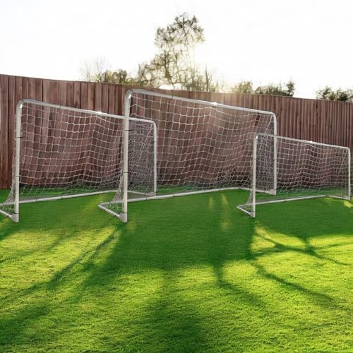 Folding Soccer Goal (12'x6',10'x6',7'x5'), Portable, Light Weight, Steel Frame, Easy to Carry, Perfect for Solo/Team Practice Training, Three Sizes - size: 12' X 6'