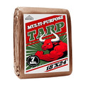 Tarp 18x24 ft 100% Waterproof 7mil Durable Grommets and Reinforced Edges,Uv Resistant,Green/Brown Tarp,Emergency Rain Shelter,Outdoor Cover and Camping Use -by MVPNET - size: 18x24