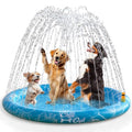 ALL FOR PAWS XL Splash Pad for Large Dogs, 59-inch Summer Splash Water Toy, Anti-Slip Thickened PVC Sprinkler Mat, Outdoor Cooling Play Pad - size: X-Large 59in