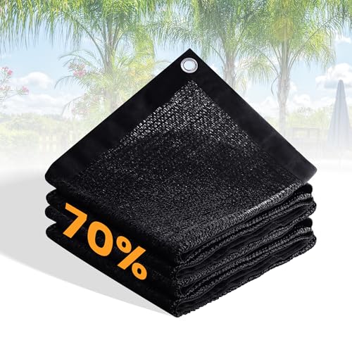 VICLLAX 70% Black Garden Shade Cloth Sun Shade Fabric – UV Resistant Durable Sunblock Netting for Plants, Outdoor Patio, and Greenhouse Coverage, 3×10 FT - color: 70% Shading Black, size: 0 3' X 1 0'