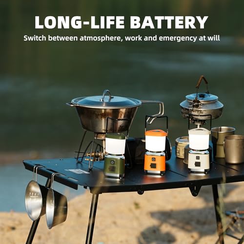 Allspark LED Camping Lantern Rechargeable,1000LM 4 Light Modes Magnetic Camping Lights,Bright Portable Home Lantern, IPX4 Waterproof Tent Lights for Hiking,Power Outages,Emergency,Hurricane(White)