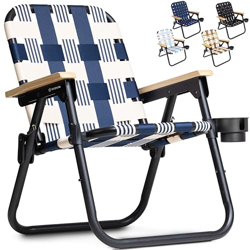 GoSports WOVN Beach Backpack Chair - 9 Styles Available - Premium Folding Camping Chair - color: Lido