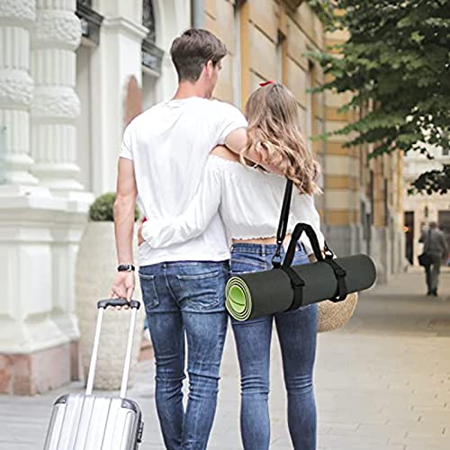 WISDING Yoga Mat Strap, Portable Yoga Mat Sling, Picnic Blanket Strap with Adjustable Shoulder Strap & Handle for Festivals Picnics Camping Motorcycle Bedroll Pilates
