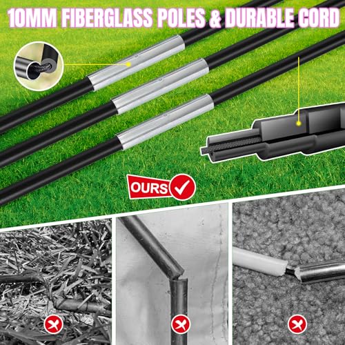 Pro-Grade Kids Backyard Soccer Goal, Tear-Resistant 5-Layer Polyester Soccer Net & 10mm Poles for Maximum Durability, 4x3ft/6x4ft/7x5ft, Pop Up Portable Soccer Training Equipment Set with Size 4 Ball - size: 6 ft x 4ft, style: Pink