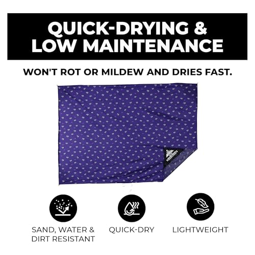 GRAND TRUNK Adventure Sheet Outdoor Blanket | Sand-Proof, Water-Resistant Beach & Picnic Blanket for Camping & Travel | Lightweight, Compact 7' x 7' | Serape - color: Serape
