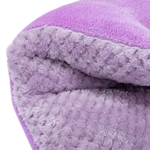 WONDER MIRACLE 4 Pack Seat Cushion/Chair Cushion Pads for Dining Chairs, Office Chair, Car, Floor, Outdoor, Patio，Machine Wash & Dryer Friendly (F&F 16"×16", Lavender) - color: Lavender, style: F&F 16"×16"