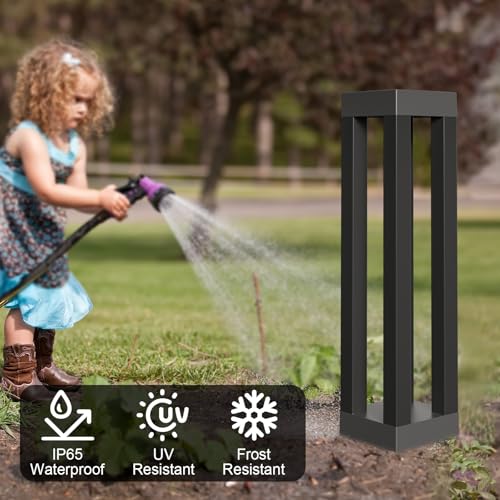 Solar Floor Lamps Outdoor Decor Lanterns Waterproof Deck Lights for Outside - size: 19"H - 8Pack