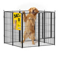Dog Playpen 36 inch 8 Panels for Indoor & Outdoor Use – Heavy-Duty Metal Pet Fence with Ground Stakes, Rounded Ball Tops for Safety, Stable & Foldable Design, Easy to Assemble - size: 36inch, style: 8 Panels