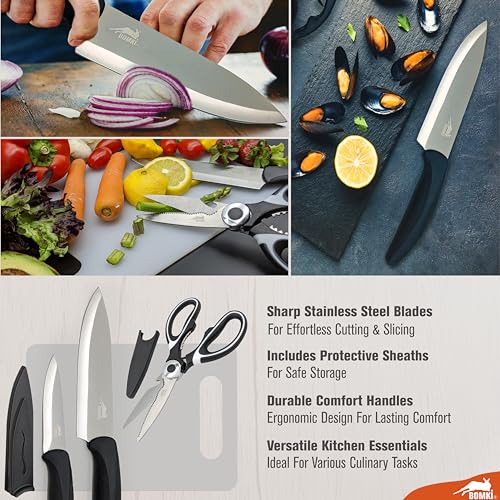 BOMKI Grilling and Camping Cooking Utensils Set for The Outdoors BBQ - Camping Utensil Set Kitchen Set Cookware Accessories Glamping Essentials Camp Stuff Camp Cooking Set (Black Pro) - style: Black Pro