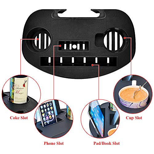 C-CHAIN Zero Gravity Chair Tray - Cup Holder for Fold Lounge Chairs, Zero Gravity Lounge Chairs Universal Clip with Mobile Device Slot, Snack Tray, and Water Cups Tray (Large, 1 pc) - color: Large, size: 1 Pc