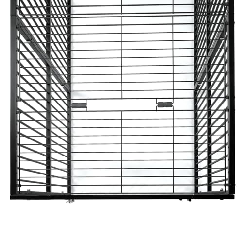 Heavy Duty Dog Fence Roof for 32" High Exercise Pens, Easy Assembly, Compatible (Roof Only) - color: Black, style: Roof