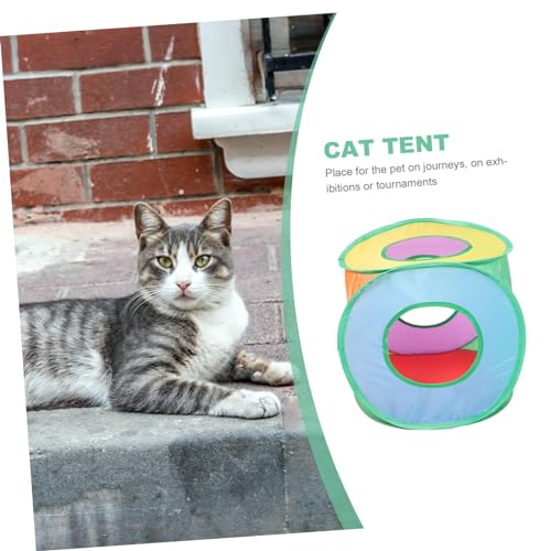 Foldable Cat Tent Outdoor Popup Sun Shelter House for Pets Non-Woven Fabric Square Shape Portable Design for Cats and Dogs Easy Setup Lightweight