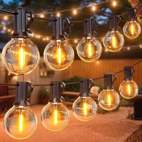 GPATIO Outdoor String Lights, 150FT G40 Bulbs Shatterproof Patio Lights, Waterproof Dimmable Hanging Outdoor Lights, Connectable LED Outside Lights for Backyard Yard Gazebo Porch Party - size: 150FT-1
