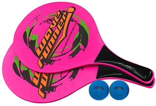 Wave Runner Low Resilient PVC Balls Great for Beach Ball Tennis Matkot Kadima Paddle Replacement Balls Set of 3 Colors Measure Approximately 1.5-inch High Visibility Assorted Colors