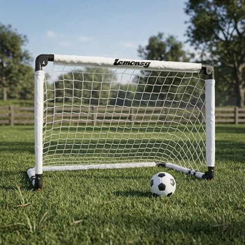 Small Soccer Goals for Kids, Foldable Mini Soccer Goal Set with Portable Soccer Net for Kids, Kid Soccer Goal for Indoor Outdoor Backyard Play, Soccer Toy Gift for Children - size: Classic White: 35.43×23.62×23.62 inch in goal