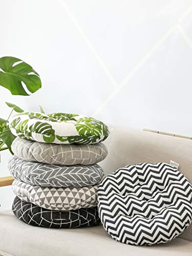 vctops Bohemian Soft Round Chair Pad Garden Patio Home Kitchen Office Seat Cushion Leaf Diameter 16" - color: Leaf, style: Diameter 16 Inch