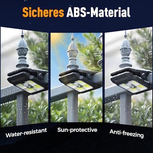 Solar Clip Light with Motion Sensor, 2026 New Portable Outdoor LED Light for Camping, Adjustable Clip On LED Light for Garden, Multifunctional Clip Lamp for Garage, Emergency LED Light for Home (4PCS)