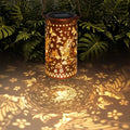 DIBIEECN Mothers Day Gifts for Mom, Birthday Gifts Grandma Ladies Solar Lanterns Outdoor Hanging Hollowed-Out Metal Waterproof LED Garden Decor Outside for Patio Yard Porch, Fairy, 1 Pack - style: Fairy