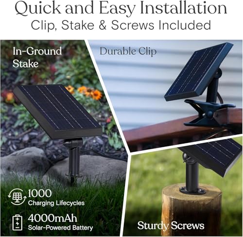 Brightech Ambience Pro Solar Powered Outdoor String Lights - 27 Ft Commercial Grade Waterproof Patio Lights with Edison Globes, Shatterproof LED String Lights for Patio - 12 Bulbs, 1W, Soft White - color: (3000K) Soft White