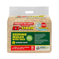 EZ Straw Seeding Mulch with Tack - Biodegradable Processed Straw, 1 cu. ft. Bale (Covers 250 sq. ft.) - size: 1 CU FT BALE