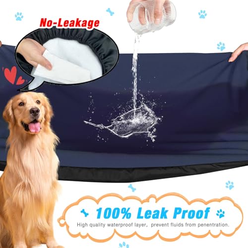 Dog Bed Covers Replacement Washable 100% Waterproof Dog Bed Sheets, Soft & Noiseless Pet Bed Cover, 2 Pack, 30" x 20" Blue - size: Blue-30 x 20 inch