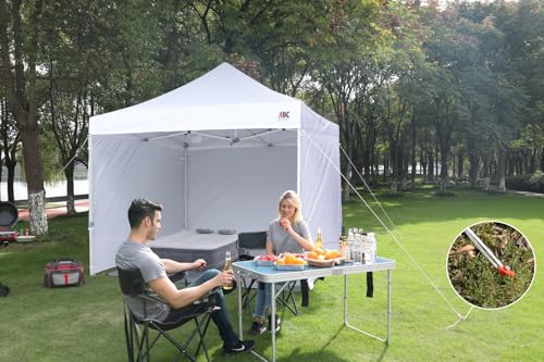 ABCCANOPY Easy Pop Up Canopy Tent with Sidewalls 10x10 Commercial -Series, Purple - color: purple, size: 10X10