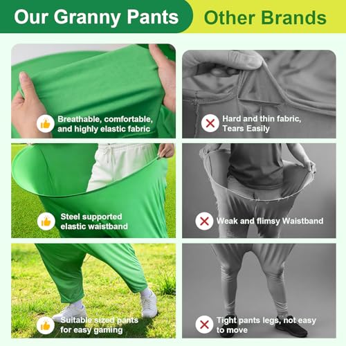 Granny Pants Yard Game, Outdoor Game with Bouncy Ball and Air Pump, Team Relay Family Reunion Party Field Game - size: 2PCS