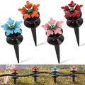 Zonon 4 Packs Hose Guide Spike Decorative Flower Cast Iron 11-inch Metal Heavy Duty Garden Hose Guide Stakes Heavy Duty Black Antique Tools for Garden Lawn Yard Farm Outside Plants Protection - style: Stylish