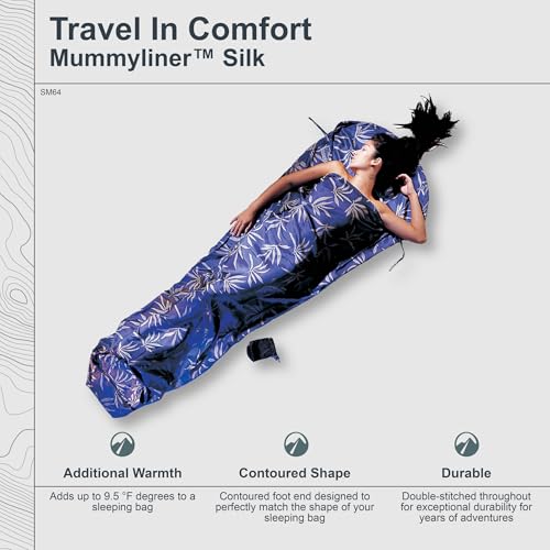 COCOON - Premium - Silk MummyLiner - color: Leaves