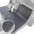 Xtreme MATS Yamaha Compatible Golf Cart Mat, Full Coverage Golf Cart Floor Liner Mat - Compatible with Yamaha Adventurer (2007-2017), G29, YDR, & Drive (Gen1) Models Only - Black with Grey Trim - color: Grey Trim, size: Drive/G29