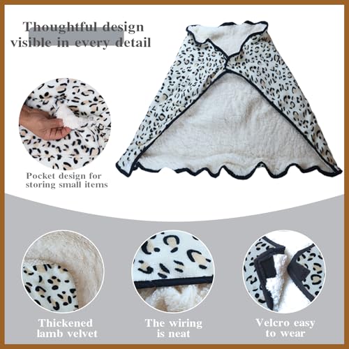 Soft Cozy Blanket for Knees，Wheelchair Windproof Blanket，Stay Warm Indoors and Outdoors with Semi-Wrapped Design