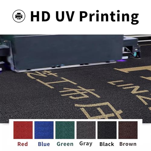 Custom Personalized Commercial Floor Mat with Any Logo Size Color Entryway Welcome Doormat Entrance Carpet for Business Home Indoor/Outdoor Non-Slip Durable Wear Resistance - color: Black, size: 1.9'x1.3'/60x40cm