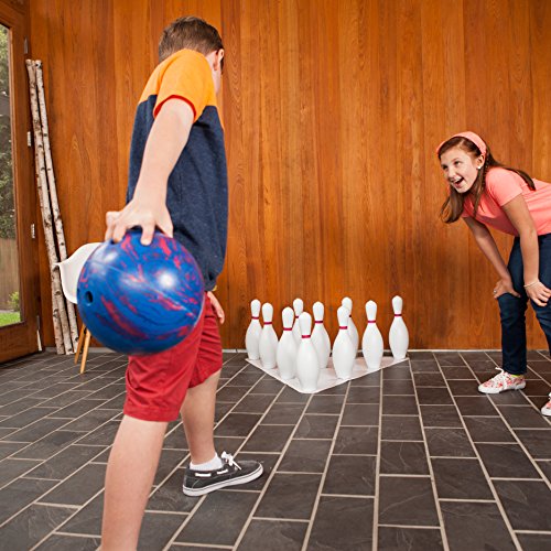 Champion SportsWeighted Foam Bowling Pin Set - color: White, size: 10 Pin Set (Ball Sold Separately)