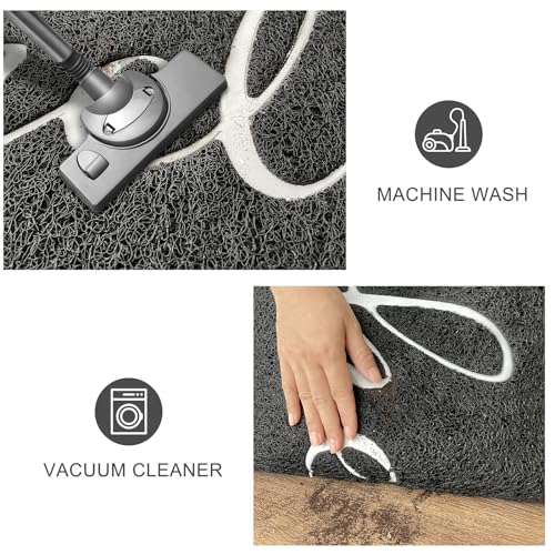 KILOCOCO Outdoor Mat Front Door Mat Welcome Mats Low Pile Entrance Non-Slip Outdoor Doormats High Traffic Area Easy Clean Entry Mats for Kitchen Hello Doormat Indoor,20"x31.5" - color: Hello, size: 1'8" x 2'8" (Rectangular)
