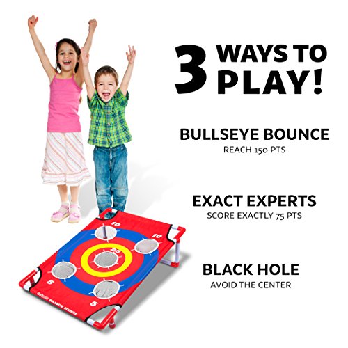 GoSports 3 x 2 ft Arcade Cornhole Game - Portable Bean Bag Toss Game - style: Bullseye Bounce