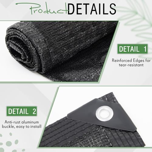 CroBlissful 3 Pieces 3' x 10' Balcony Privacy Screen Fence Cover Fencing Shield Cover with Zip Ties for Deck Apartment Patio Pool Backyard Porch Railing