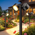 2X Brighter Solar Pathway Lights Outdoor, 150° Adjustable Dual-Head 18 LED Solar Lights Outdoor Waterproof, Up to 15 Hrs Auto On/Off Landscape Path Lights for Yard Garden Driveway Lawn, 2 Pack - size: 2 Pack