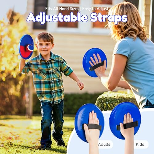 Upgraded Toss and Catch Ball Game Set, Beach Pool Toys Outdoor Games for Kids Toys, Outside Family Lawn Yard Games, for Boys Girls 3 4 5 6 7 8 9 10 11 12 Years Old - color: Blue Red, size: 4 Paddles 4 Balls