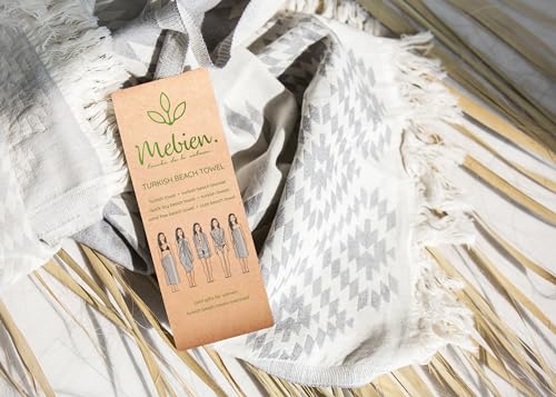 Premium 100% Cotton Turkish Towel – Vintage Light Grey, 35”x 67” – Quick Dry Beach Towel, Sand-Free, Lightweight – Ideal for Pool, Travel, and Everyday Use - Beach Accessories Must Haves - color: Vintage Light Grey