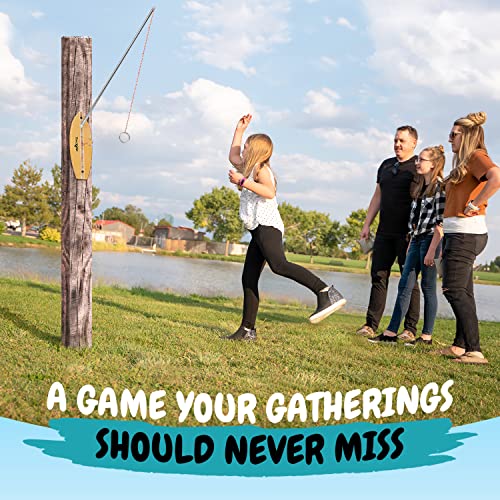 Yes4All Ring Toss Wall Game/Indoor & Outdoor Game for Adults, Camping, Party - color: C. Nature Wood