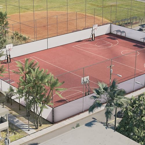 Amgo 4' x 12' White Fence Privacy Screen, Commercial Standard Heavy Duty Windscreen with Bindings & Grommets, 90% Blockage, Cable Zip Ties Included (We Make Custom Size) - color: White, size: 0 4' X 1 2'