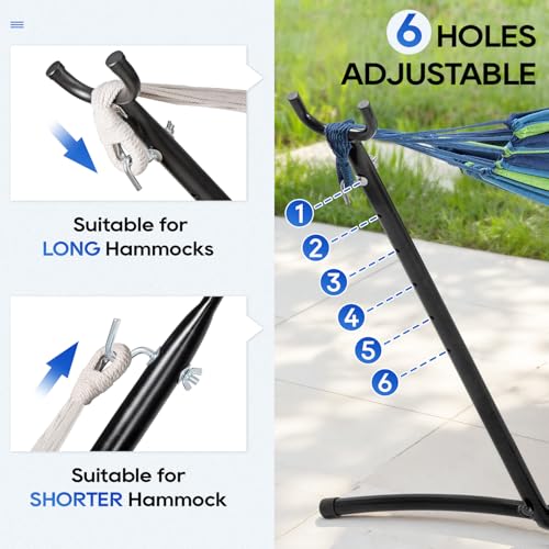 Hammock Stand Portable Heavy Duty Hammock Stand Portable Steel Stand Only for Outdoor Patio or Indoor with Carrying Case (No Hammock) - color: No Hammock