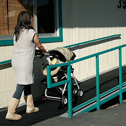 Rubber-Cal Ramp Cleat Non-Slip Outdoor Rubber Mats - 1/8" Thick x 3ft x 3ft Floor Mat - size: 36"L x 36"W x 0.1"Th