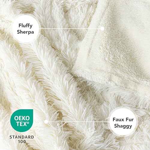PetAmi Waterproof Dog Blanket for Couch, Bed & Furniture,Reversible Sherpa & Faux Fur Pet Blanket, Leakproof Blanket for Puppy Cat, Washable Soft Calming Pet Couch Protector (29x40, Cream Beige) - color: Beige, size: Medium (29x40)