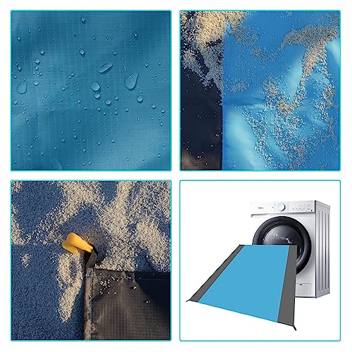 Waterproof Camping Tarp Lightweight Multifunctional Tent Footprint for Camping, Hiking Backpacking, Compact Tent Tarp Ground Sheet Mat for Ground or Under Tent（78.7" x 82.7" | Blue） - color: 78.7" X 82.7" | Blue