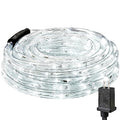 Lighting EVER 33ft 240 LED Outdoor Rope Lights Cool White 6000K, 24 V Connectable, Waterproof Clear Tube String Lights for Deck Railing, Patio Ground, Garden, Yard Lawn, Flower Bed Landscape, Camping - color: Cool White